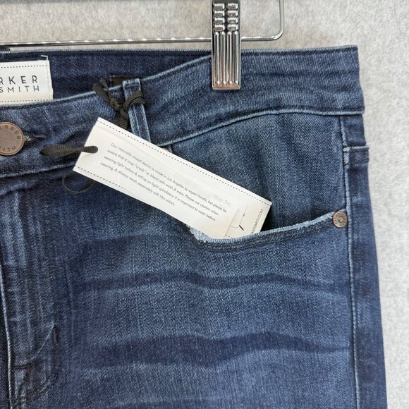 Parker Smith Womens Ava Skinny Jeans Blue‎ Jay Denim Stretch Size 12 / 31 NWT - Picture 9 of 14